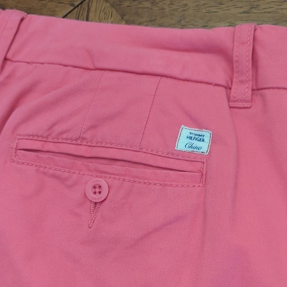 Tommy Hilfiger Women's Pink Casual Chino Pants Barbiecore - Picture 11 of 11